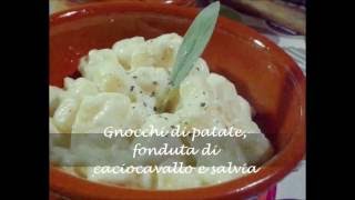 Gnocchi di patate con fonduta di caciocavallo e salvia [upl. by Drawd]