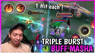 New Burst Buff Masha with a twist  Masha Gameplay  MLBB [upl. by Neras]