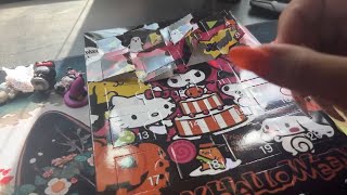 Hello Kitty Halloween advent calendar ￼ asmr halloween hellokitty voiceover ￼ [upl. by Lienaj]