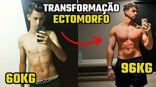 EVOLUÇÃO ECTOMORFO 60KG PARA 96KG NATURAL  MOTIVAÇÃO ACADEMIA  GUILHERME LEONE [upl. by Eerac]