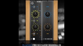 Fuse Audio Labs RSW2395C FREE NEO CLASSIC BAXANDALL EQ Equalizer Plugin Free Plugin [upl. by Zicarelli193]