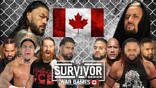 WWE Survivor Series WarGames  Vancouver Canada 2024  Match Card Predictions  Winners [upl. by Eceinwahs450]