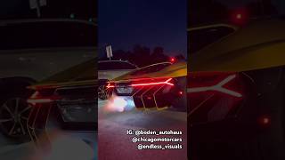 Lamborghini Centenario with Boden Autohaus Exhaust Spitting Flames and Sounding Amazing  GSCN [upl. by Hoo]