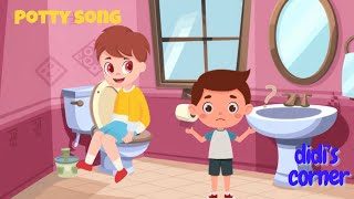 Potty song  Poopoo song  Potty training  Preschool song  Potty time [upl. by Elrem193]