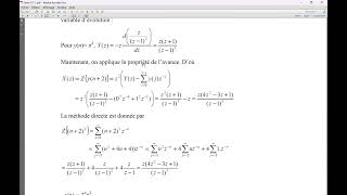 2 exercices avec solutions sur la transformée en Z et la TZ inverse Master 1 [upl. by Hanforrd328]