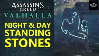 AC Valhalla Night And Day Standing Stones Solution [upl. by Junji218]