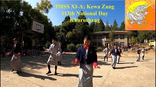 Kewa Zang  XI A  113th National Day  Phuentsholing Higher Secondary School [upl. by Hgieliak560]