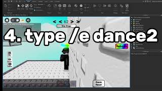 ROBLOX e dance glitch tutorial [upl. by Nidla499]