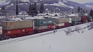 CP Rail Revelstoke  BC Canada 2232019 [upl. by Aisereht920]