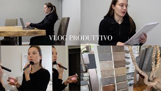 VLOG PRODUTTIVO lavoro la mia alimentazione come mi sento makeup ecc [upl. by Quickel]