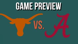 Texas vs Alabama Preview amp Picks [upl. by Eillo935]