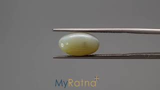 Certified Natural Cats Eye Gemstone  MyRatna  625 Carat  CE10704 [upl. by Audwin]