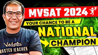 Chance to become a National champion 🔥  Scholarships for getting into IITs amp AIIMS  MVSAT 2024 [upl. by Eux]