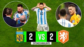 Argentina x Netherlands  22  Extended Highlights amp Goals  World Cup 2022 [upl. by Florenza]