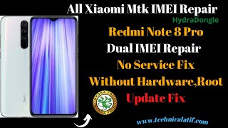 Xiaomi Redmi Note 8 Pro Dual IMEI Repair  Without Hardware RootEng Rom  No Service Update Fix [upl. by Parks564]