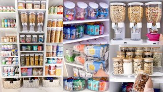 ULTIMATE PANTRY ORGANIZATION  Satisfying Clean and Pantry Restock Organizing on a Budget [upl. by Ateuqirne784]