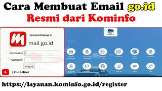 CARA MEMBUAT AKUN EMAIL goid RESMI DARI KOMINFO [upl. by Annairoc]