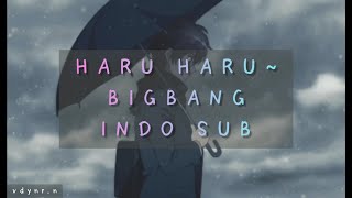 HARU HARU  BIGBANG LYRICS INDO SUB HANROMIND [upl. by Aible]