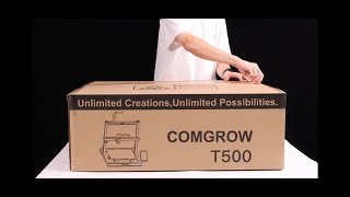 Comgrow T500 Unboxing amp Setup 500500500 mm³ Klipper 3d printer [upl. by Sayette]