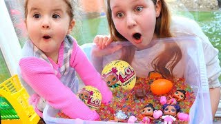 LOL Surprise Dolls Toy Challenge Game with ORBEEZ  Ruby Rube and Bonnie [upl. by Akerahs170]