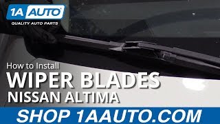 How to Replace Windshield Wipers 0212 Nissan Altima [upl. by Alyson]