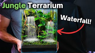 How To Make a Jungle Terrarium With a Flowing Waterfall Step by Step Guide [upl. by Anauj]