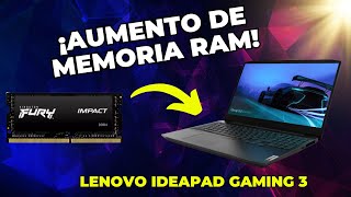 Aumentando Ram  Lenovo ideapad Gaming 3 😱✅ [upl. by Panther531]