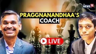 LIVE  Grandmaster Praggnanandhaas Coach Talk About The Chess World Cup Final  News18 Live [upl. by Ahsenot466]