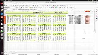 LibreOffice Calc 12bis creare uno scadenzarioappendice [upl. by Nnelg501]