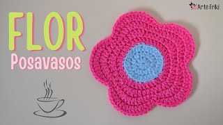 🌸🌺 ¡FLORES que dan color a tu hogar Divertidos POSAVASOS a CROCHET 🏵️🌼 [upl. by Aneev]