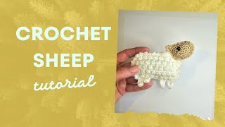 How to crochet an adorable sheep [upl. by Brody]