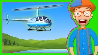 Helicopters for Children  Blippi Explore a Helicopter [upl. by Peg]