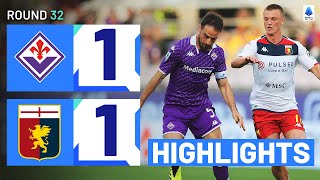 FIORENTINAGENOA 11  HIGHLIGHTS  La Viola and the Grifone share the spoils  Serie A 202324 [upl. by Reinhard197]