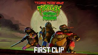 Teenage Mutant Ninja Turtles Mutant Mayhem  First Clip 2023 Movie  Seth Rogen [upl. by Anna-Diane236]