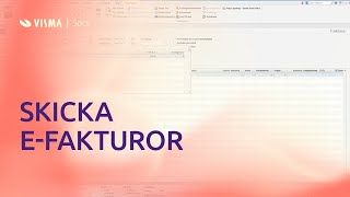 Skicka efakturor i Visma Administration [upl. by Derdle]