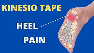 How to apply Kinesiology Tape for Plantar Fasciitis  heel spur  foot pain [upl. by Yrehcaz928]