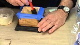 Flocking the One Piece Boxes  A woodworkwebcom woodworking video [upl. by Matejka]