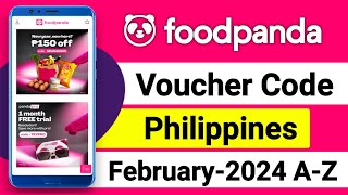 Foodpanda philippines voucher code February 2024  Foodpanda voucher code [upl. by Dowski235]