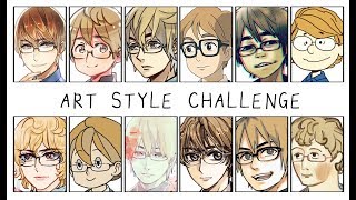 12 Art Styles Challenge Speedpaint [upl. by Veronika]