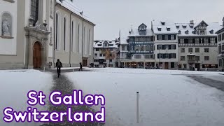 Walking Tour In St Gallen Switzerland With Friends [upl. by Anot]