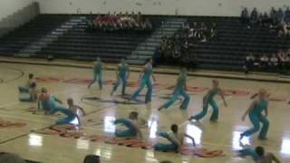 Hagerty High School Unleashed Dance Team Kick Routine [upl. by Ytisahcal]