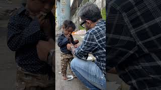 Be a reason for someone’s smile💯☺️❤️ humanity happiness shorts shortvideo hussainmansuri [upl. by Epolenep]