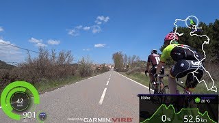 3 Hour Extra long Indoor Cycling Workout Spain Ultra HD Garmin Video [upl. by Eegnat]