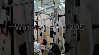 205 bench press fail [upl. by Velvet540]