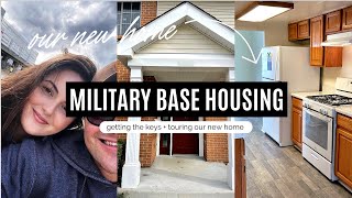 WE HAVE A HOUSE  Empty Military Base Housing Tour military wife pcs moving vlogs [upl. by Rheingold476]