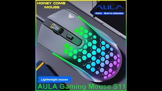 No1 Mouse Gaming Teringan Sejagat Gaming AULA S11 [upl. by Northrup]