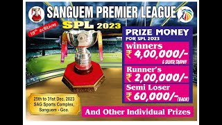 SPL 2023 Goa  Sanguem Premier League 2023  Final Day [upl. by Tsirhc413]