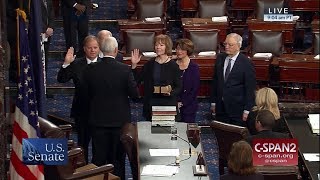 Doug Jones amp Tina Smith sworn into the US Senate CSPAN [upl. by Eliath]