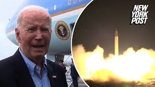 Biden comments on potential Israeli response to Iranian missile strike [upl. by Eecyak]