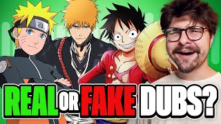 REAL vs FAKE Anime Dubs Challenge [upl. by Autrey]